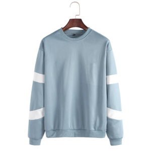 Contrast Sleeve Striped Sweatshirts