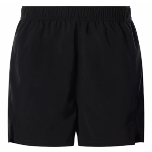 Solid Black Regular Fit Gym Shorts