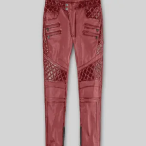 Outlaw Burnt Red Leather Pants