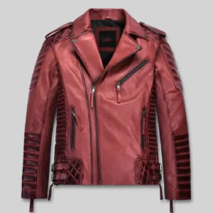 Burnt Red Leather Jacket